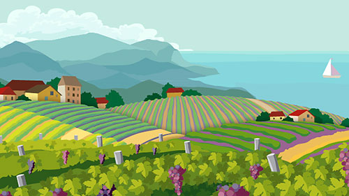 winery animation logo